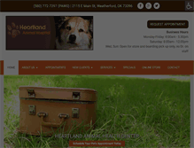 Tablet Screenshot of heartlandanimal.net