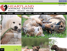 Tablet Screenshot of heartlandanimal.com